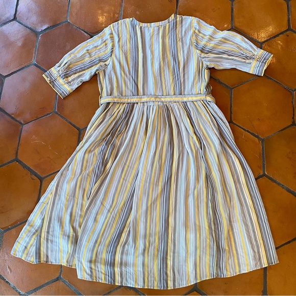 Wayward Fancies Eshakti Striped Chiffon Women’s Maxi Dress Pockets Wedding 4X - Picture 6 of 9